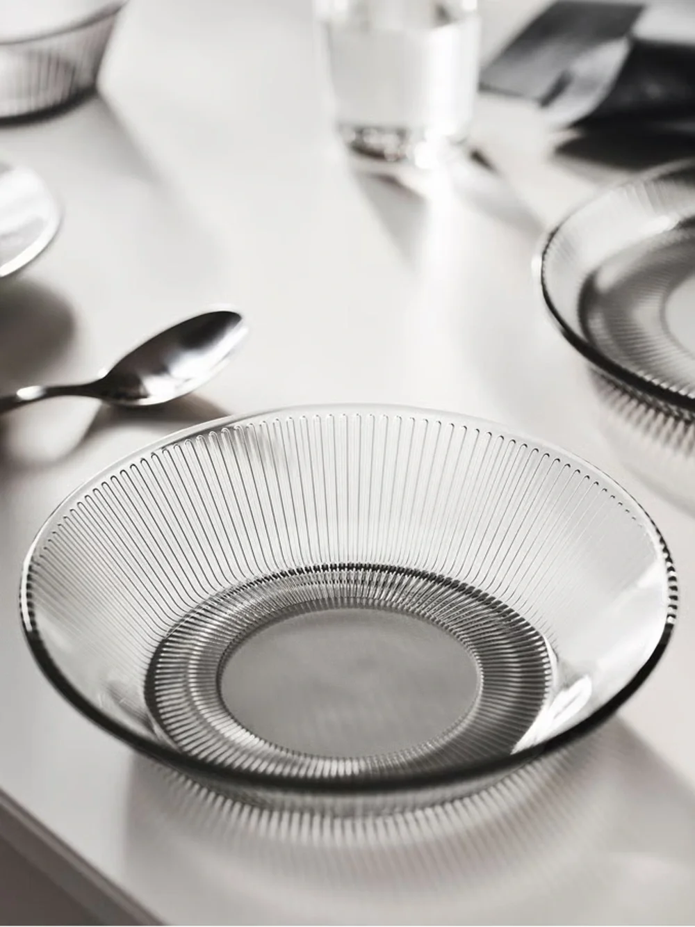 Dark Grey Deep Plates - Set of 4